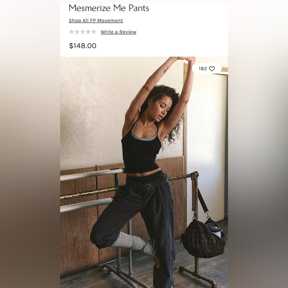 Black Mesmerize Me Pants Free people movement